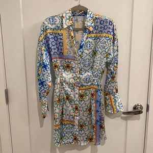 Zara Silk Printed Dress